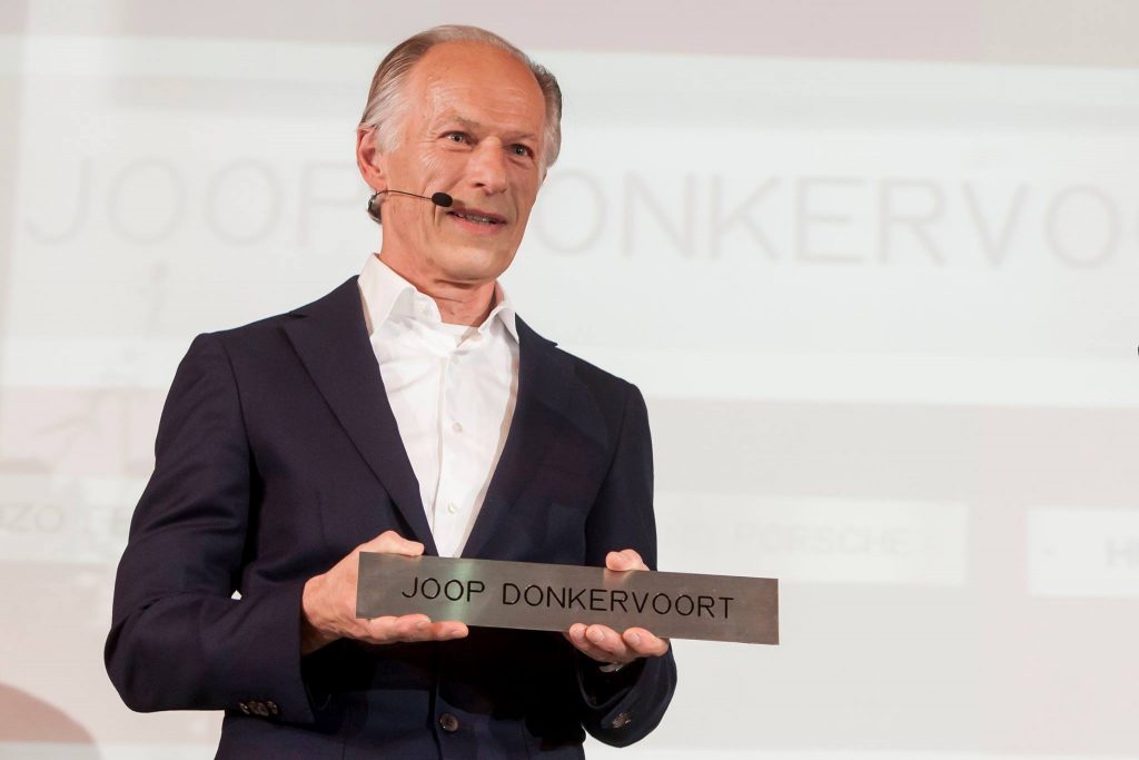 Joop Donkervoort receives special award